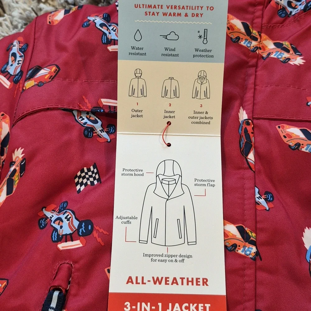 Cat and Jack Racecar 3-in-1 Snowplay Jacket